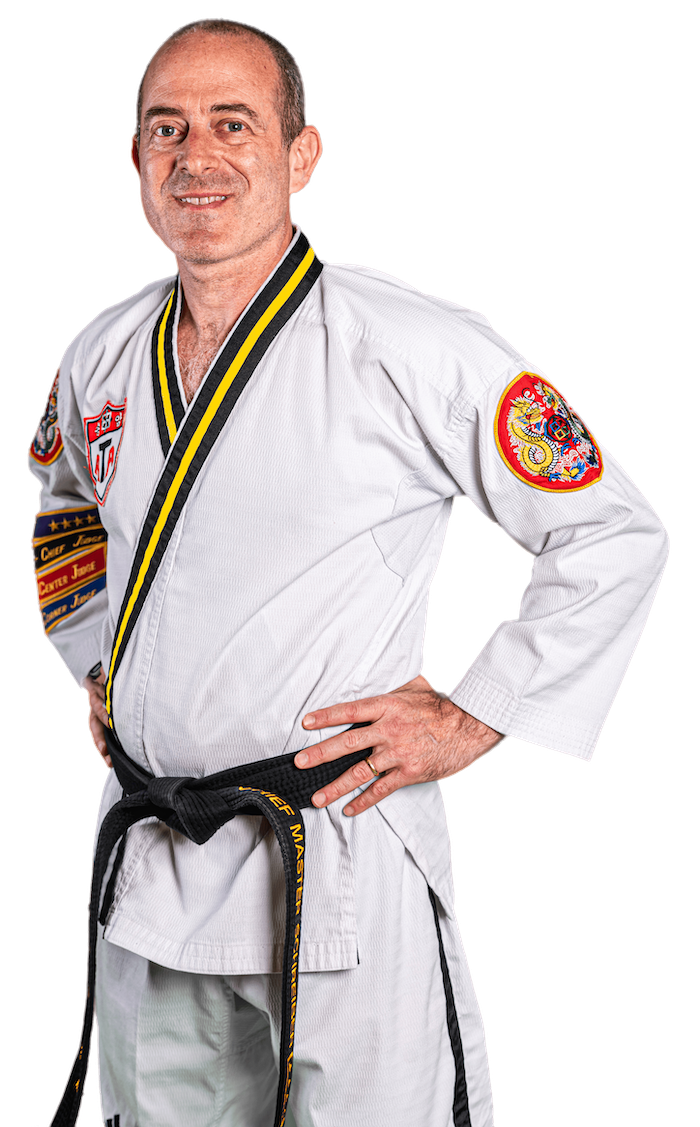2 Martial Arts/Judo/Jujitsu/Karate "Master" rank/title uniform patches 